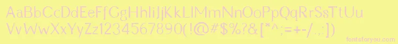 More about CynRegular Font CynRegular Font – Pink Fonts on Yellow Background