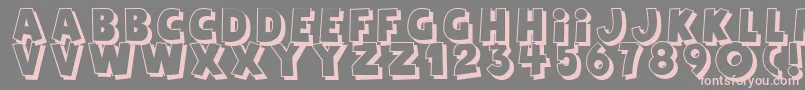 Agent Red Font – Pink Fonts on Gray Background