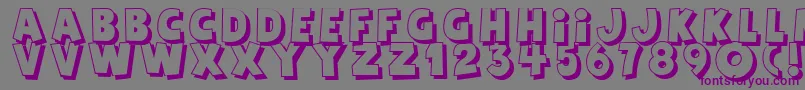 Agent Red Font – Purple Fonts on Gray Background