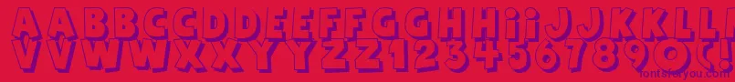 Agent Red Font – Purple Fonts on Red Background