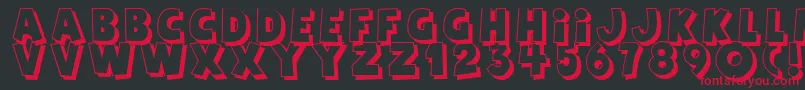 Agent Red Font – Red Fonts on Black Background