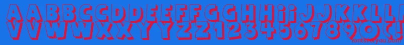 Agent Red Font – Red Fonts on Blue Background