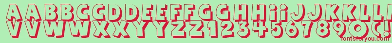 Agent Red Font – Red Fonts on Green Background