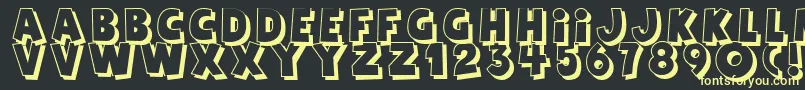 Agent Red Font – Yellow Fonts on Black Background