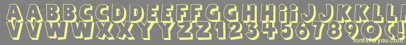 Agent Red Font – Yellow Fonts on Gray Background