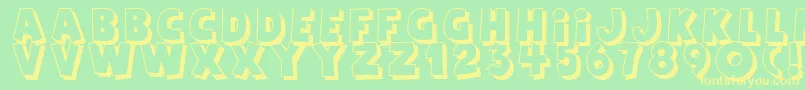Agent Red Font – Yellow Fonts on Green Background