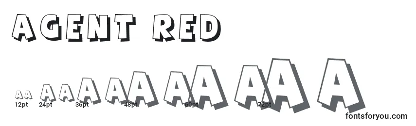 Agent Red Font Sizes