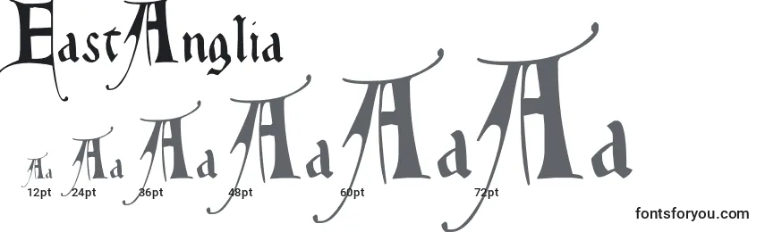 EastAnglia Font Sizes