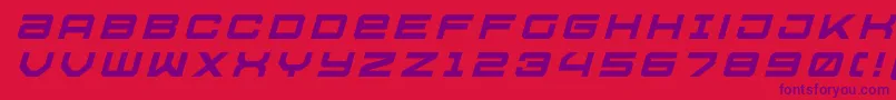 Ussdallastitleital Font – Purple Fonts on Red Background