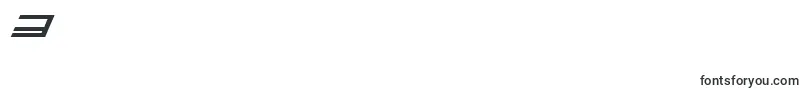 QuicktechBoldItalic-Schriftart – Schriften für die Ziffer 3