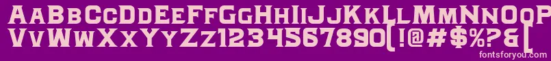 MjGranada Font – Pink Fonts on Purple Background