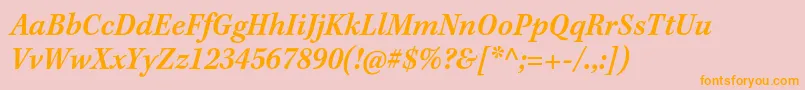 KeplerstdSemiboldscnitcapt Font – Orange Fonts on Pink Background