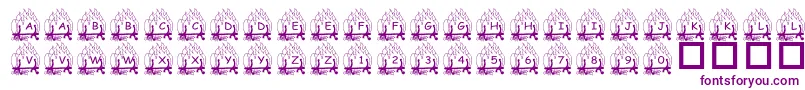 PfYulefire1 Font – Purple Fonts