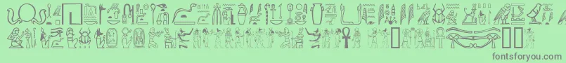 Шрифт GreywolfGlyphs – серые шрифты на зелёном фоне