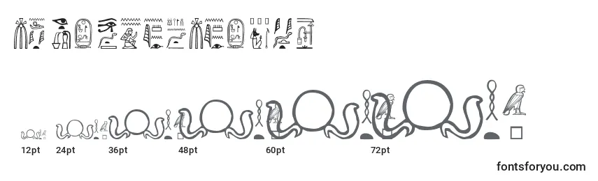 Größen der Schriftart GreywolfGlyphs
