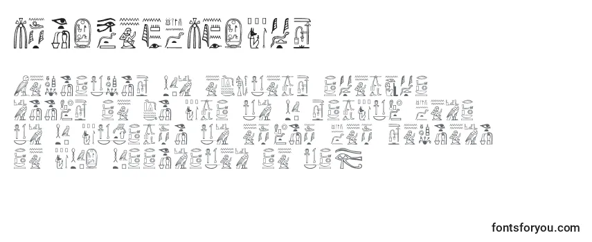 Überblick über die Schriftart GreywolfGlyphs