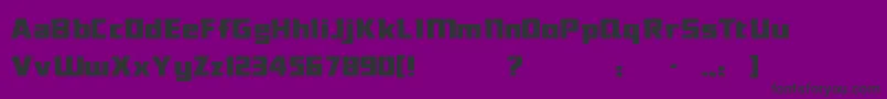 DasModern Font – Black Fonts on Purple Background