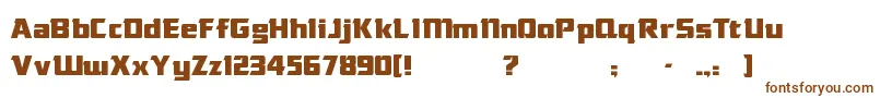 DasModern Font – Brown Fonts on White Background