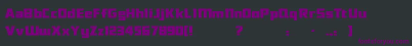 DasModern Font – Purple Fonts on Black Background