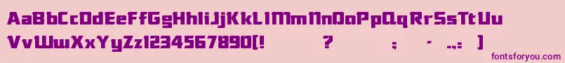 DasModern Font – Purple Fonts on Pink Background