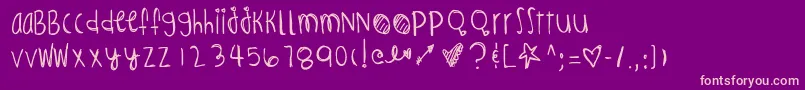 Infernosspicy Font – Pink Fonts on Purple Background