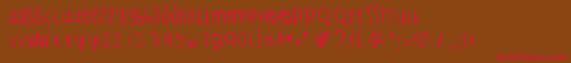 Infernosspicy Font – Red Fonts on Brown Background