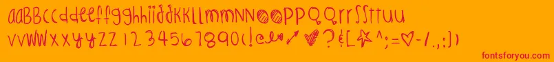 Infernosspicy Font – Red Fonts on Orange Background