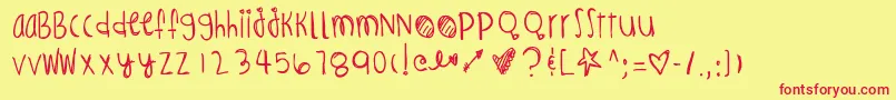 Infernosspicy Font – Red Fonts on Yellow Background