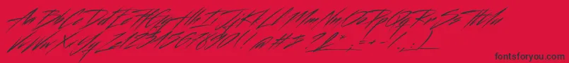 Beastfom Font – Black Fonts on Red Background