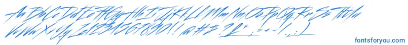 Beastfom-Schriftart – Blaue Schriften