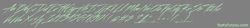 Beastfom-Schriftart – Grüne Schriften auf grauem Hintergrund