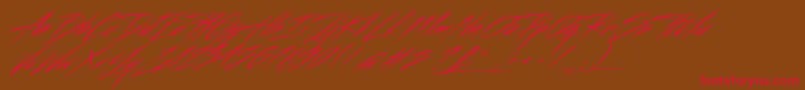 Beastfom Font – Red Fonts on Brown Background