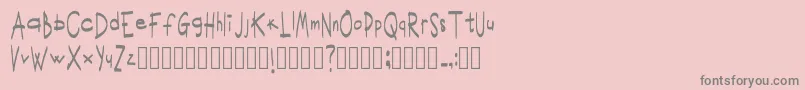 ScritturaravvicinataRegular Font – Gray Fonts on Pink Background