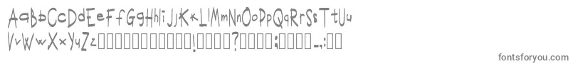 ScritturaravvicinataRegular Font – Gray Fonts on White Background