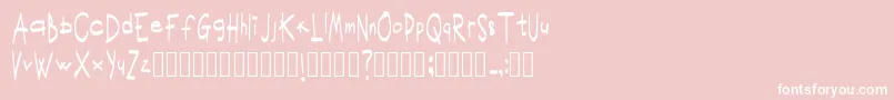 ScritturaravvicinataRegular Font – White Fonts on Pink Background