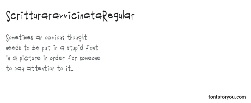 ScritturaravvicinataRegular Font