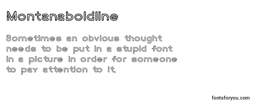 Обзор шрифта Montanaboldline (99552)