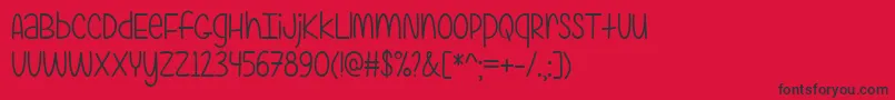 AreYouFreakinSerious Font – Black Fonts on Red Background