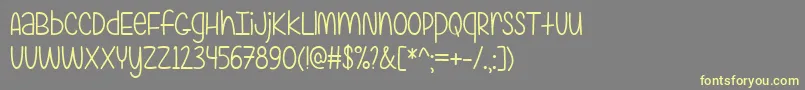 AreYouFreakinSerious Font – Yellow Fonts on Gray Background