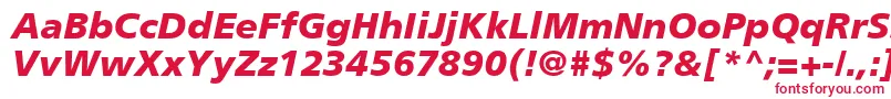 フォントPalmaBlackSsiBlackItalic – 赤い文字