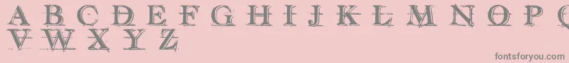 HandwritingDraftShadedDemoFontscafedotcom Font – Gray Fonts on Pink Background