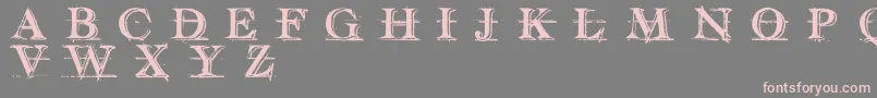 HandwritingDraftShadedDemoFontscafedotcom Font – Pink Fonts on Gray Background