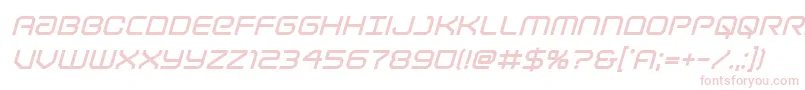 Lightbrigadeboldital Font – Pink Fonts on White Background