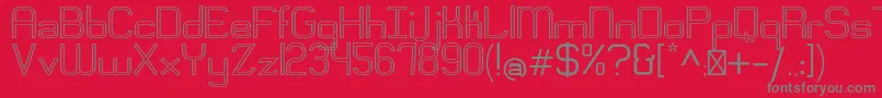 EngadiRegularoutline Font – Gray Fonts on Red Background