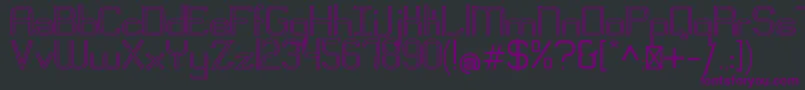 EngadiRegularoutline Font – Purple Fonts on Black Background