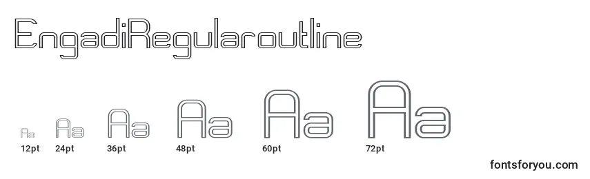 EngadiRegularoutline Font Sizes