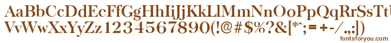 BaskervilleserialBold Font – Brown Fonts on White Background