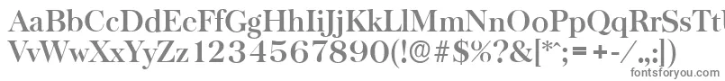 BaskervilleserialBold Font – Gray Fonts on White Background