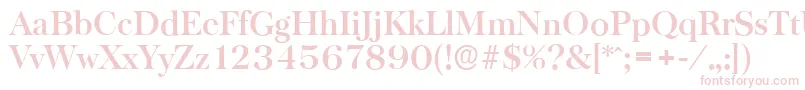 BaskervilleserialBold Font – Pink Fonts on White Background