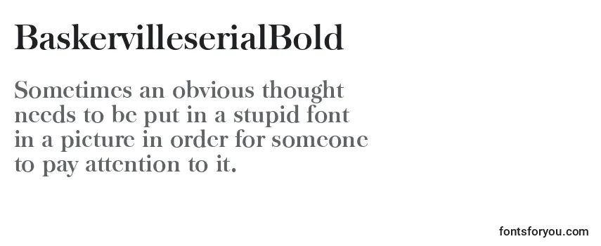 Review of the BaskervilleserialBold Font